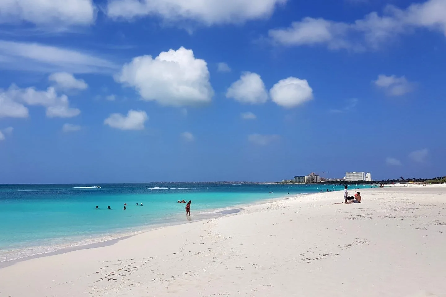 Eagle beach in Aruba