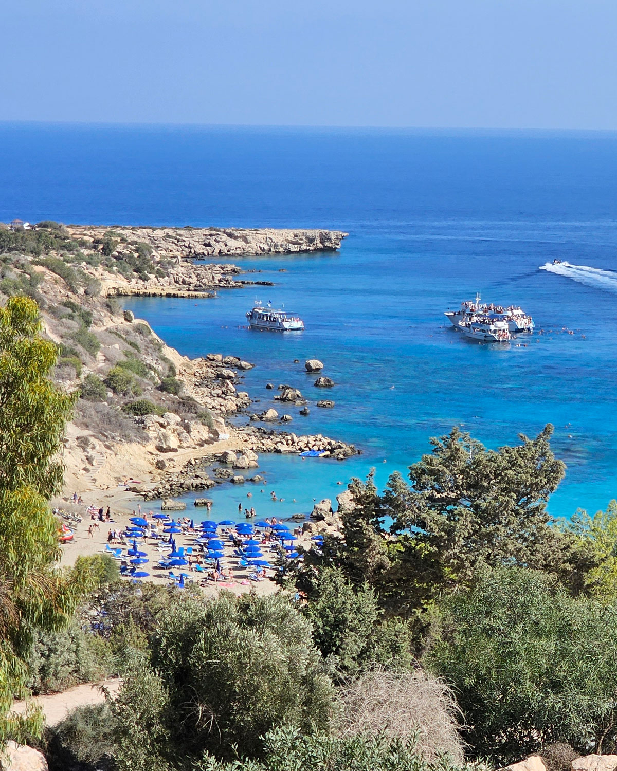 Konnos beach view in Protaras