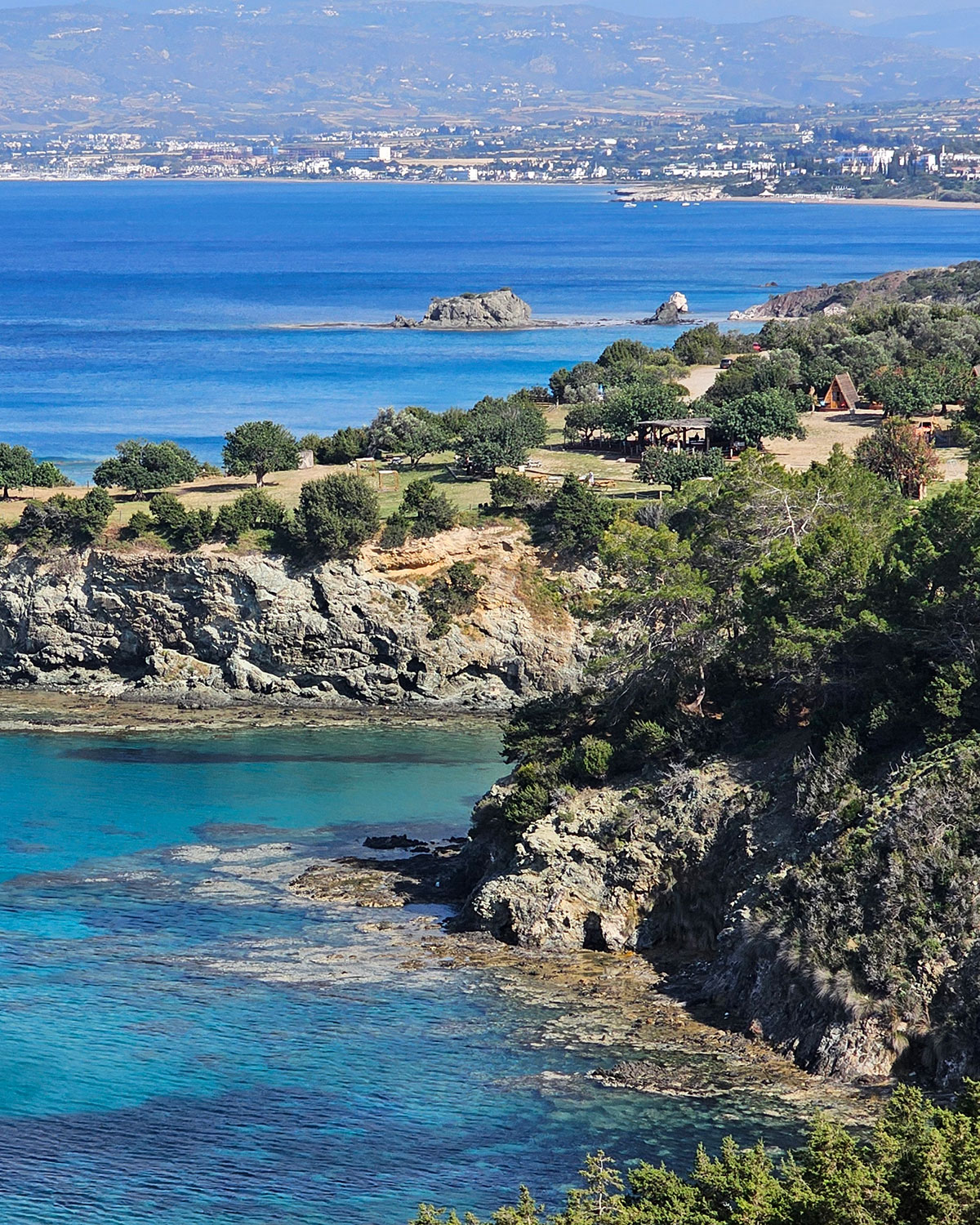 rocky coastline in Paphos Akamas region