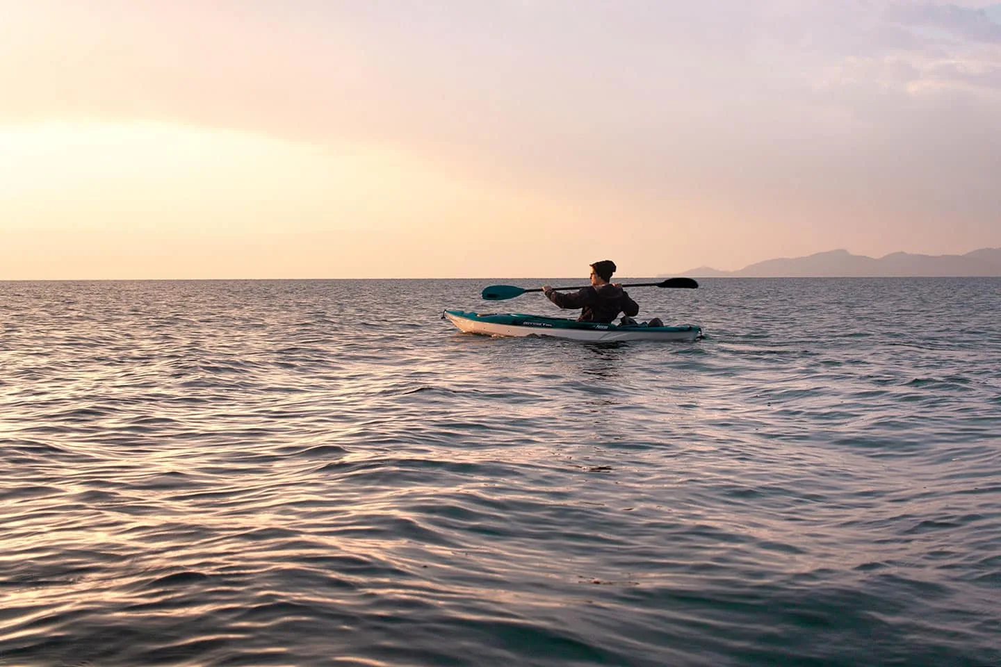 Kayaking on a cold day