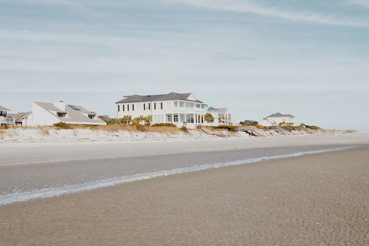 houses on the shore on Seabrook Island