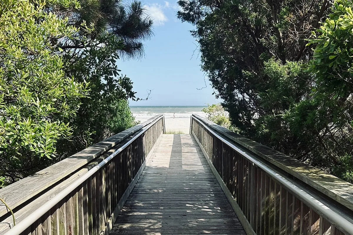 walkway to North Myrtle Beach