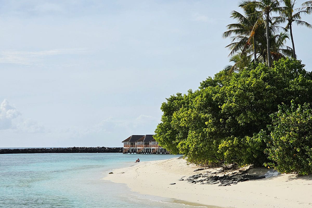 overcast conditions in the Maldives