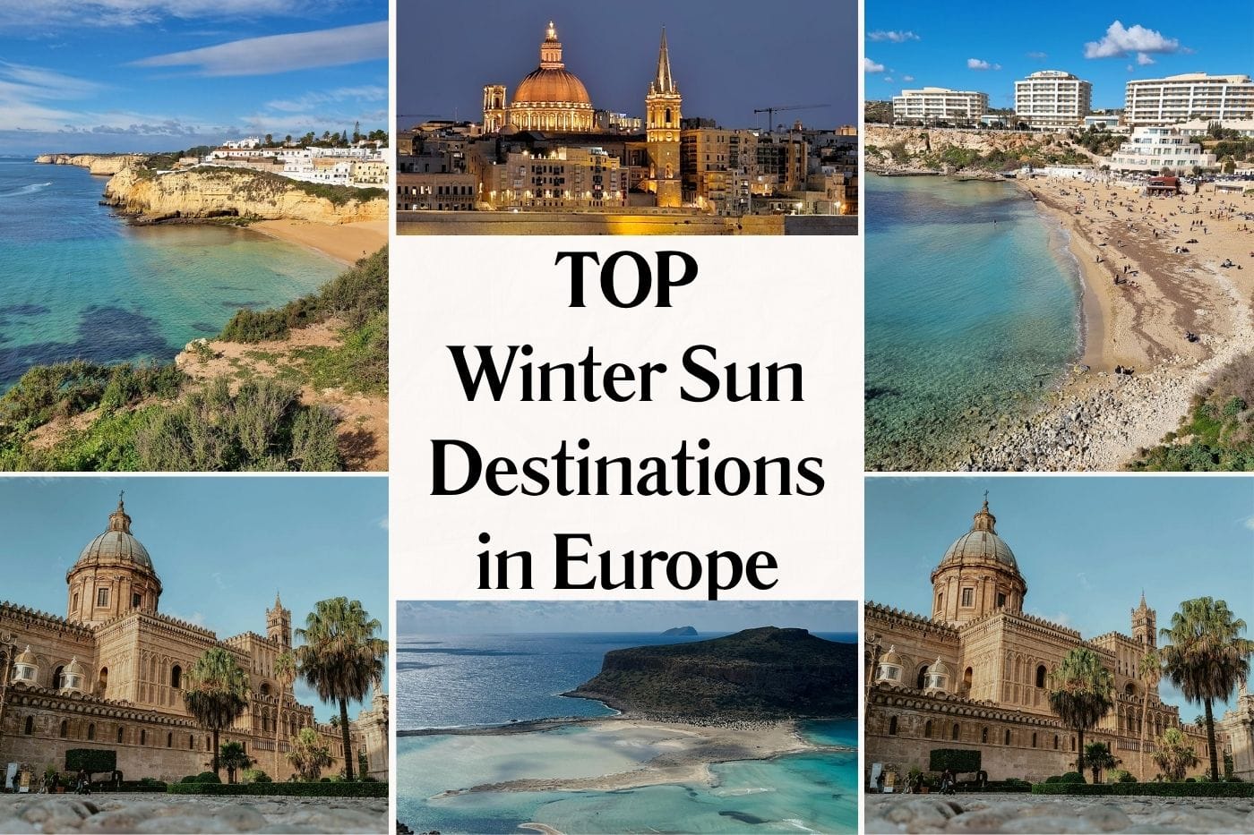 photos of some winter sun destinations in Europe
