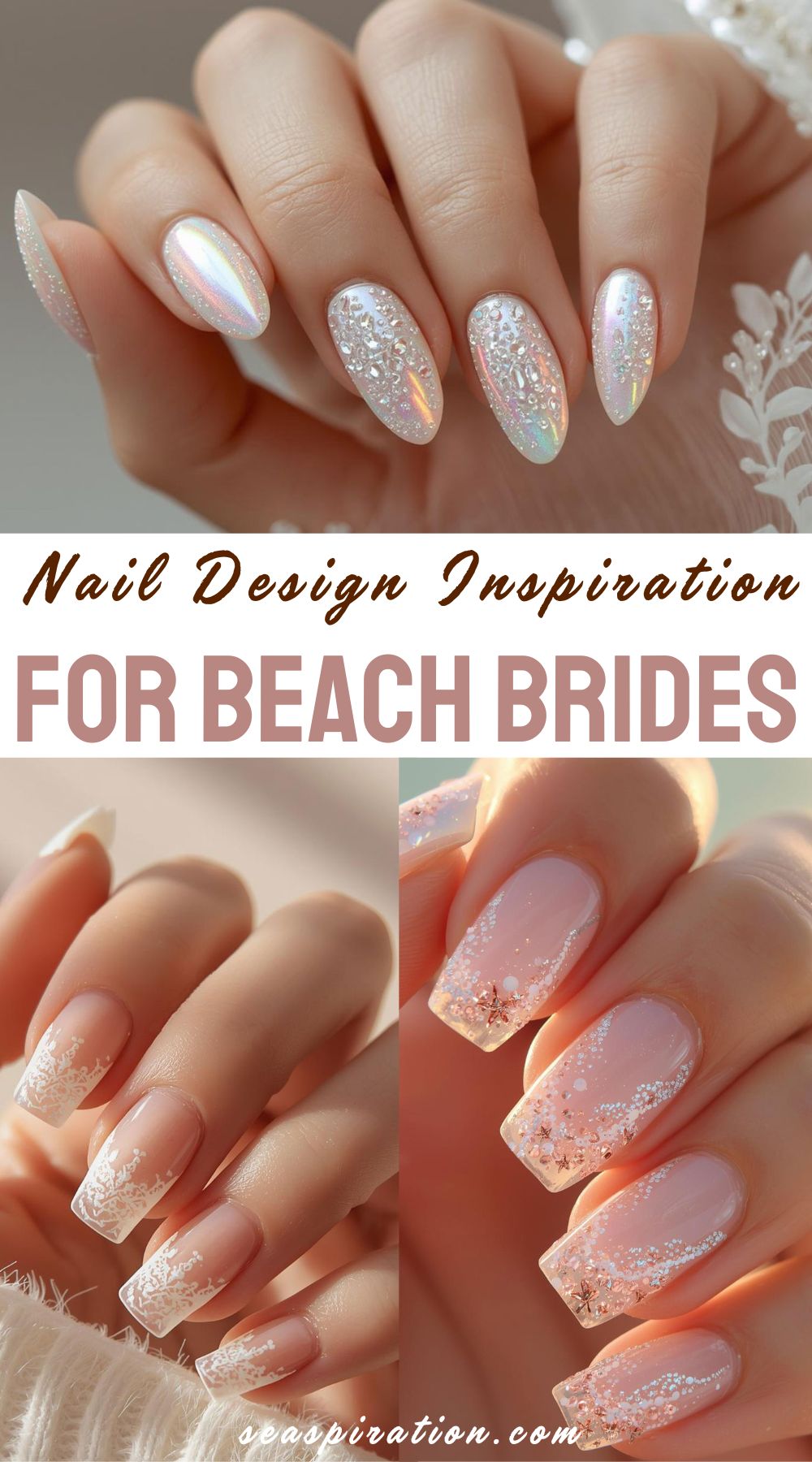 beach wedding nail ideas