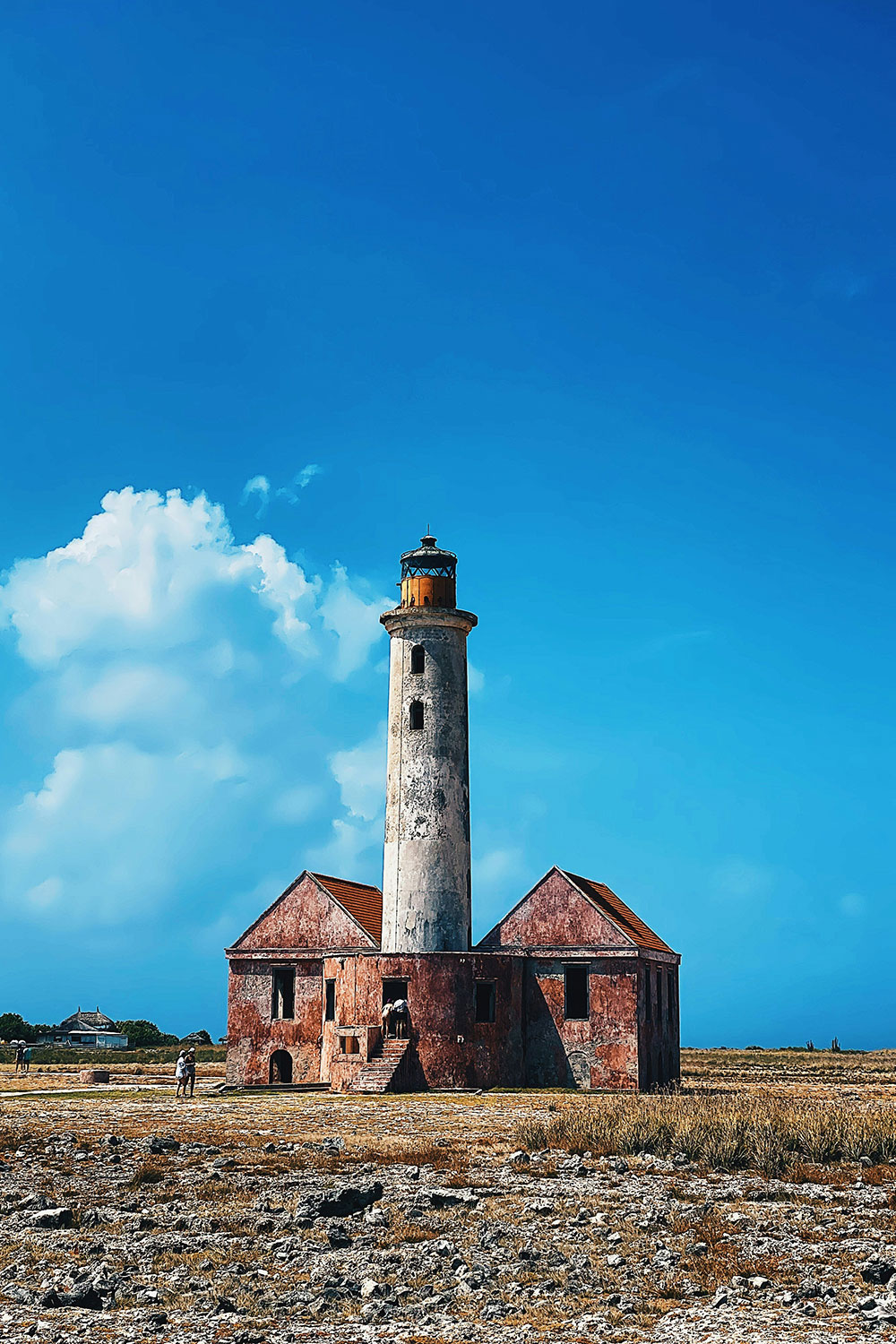 the old lighthouse on Klein Curaçao island