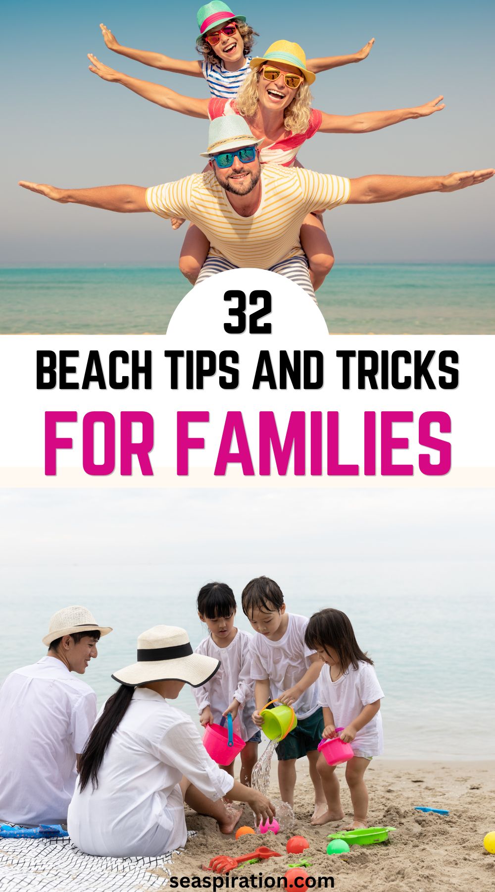 happy family photos taken at the beach